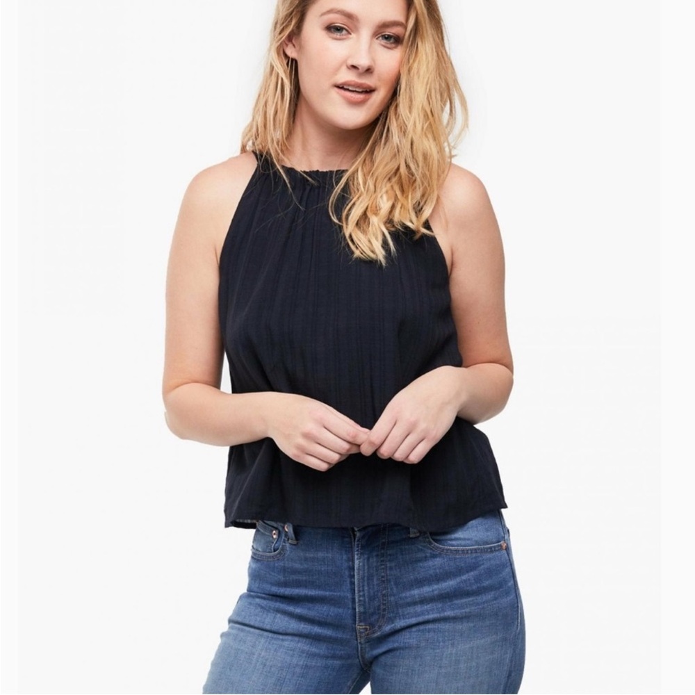 ABLE Deepti Halter Tank Top in Black, NWT, Women's Small